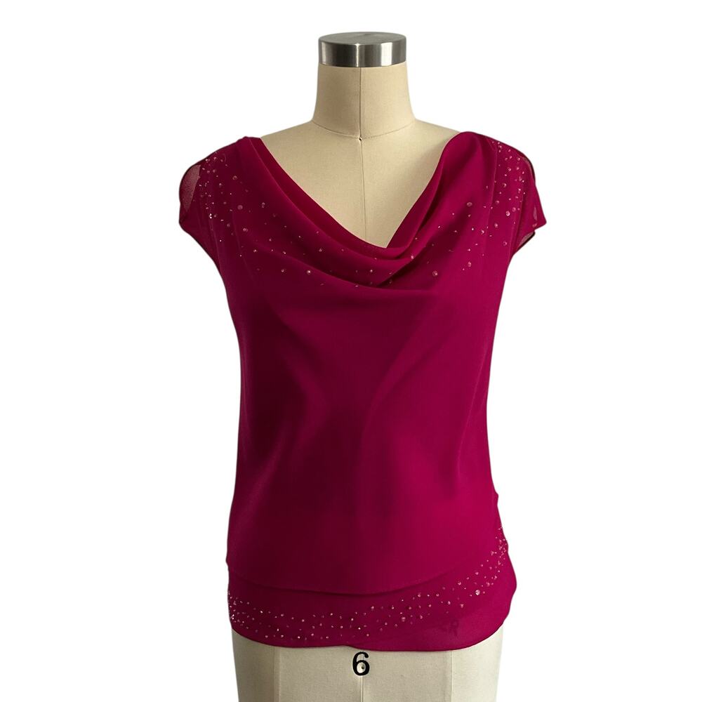 Amanda Smith Petite Hot Pink Top: Y2K, 2000s